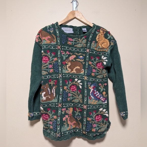 Signature by Northern Isles Hand Knit Sweater | Small | 3/4 Sleeve - Picture 7 of 13